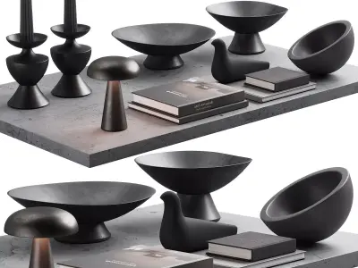 194 decorative set 036 japan dark kit 00 3D model
