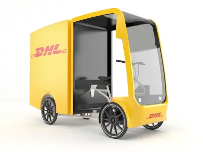 DHL Cargo bike 3D model purchase
