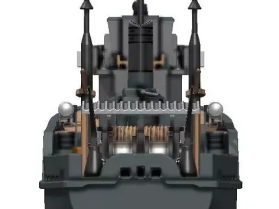 Ton Class Minesweeper 1m RC Ready 3D print model