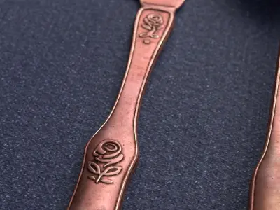 Antique Cutlery Set 3D model