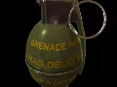 MP26 grenade WW2 Low-poly 3D model