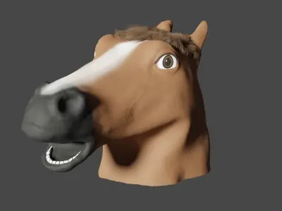 Relatively Accurate Horse Mask Free 3D model