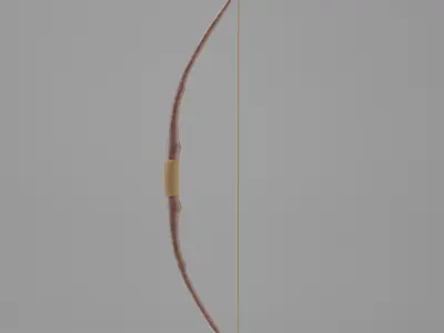 3D Bow LOWPOLY Low-poly 3D model