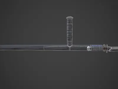 Bayoneted Tonfa Low-poly 3D model