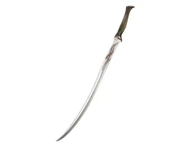 Elf Sentry Sword low-poly Low-poly 3D model