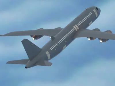 Flight Airbus  3D model