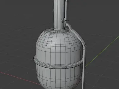 Low-poly RGD-5 grenade Low-poly 3D model