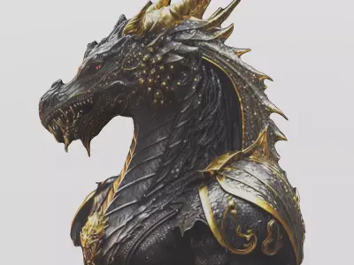Dragon head 3D model purchase