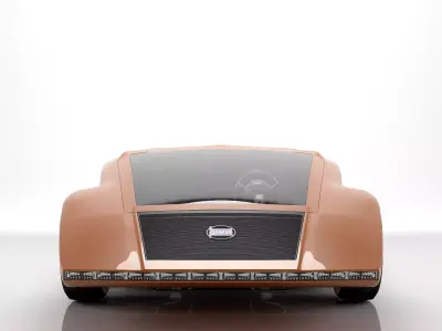 Lancia Stratos Zero concept car 1970 3D model