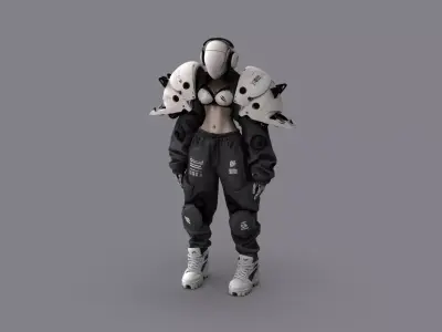 Night City Character Resident 3D model order