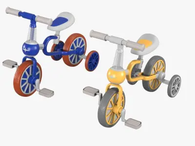 VOKUL Kids Balance Bike 3D model