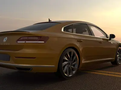 VolksWagen Arteon -Rigged and Render Ready-unreal-vray-redshift 3D model