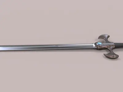 Fantasy sword 3D model buy