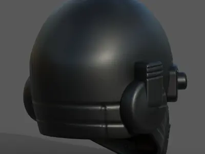 Helmet scifi fantasy futuristic military combat  Low-poly 3D model purchase