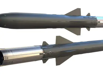 P-800 Oniks  Yakhont Bastion  SS-N-26 Strobile Brahmos 3D model