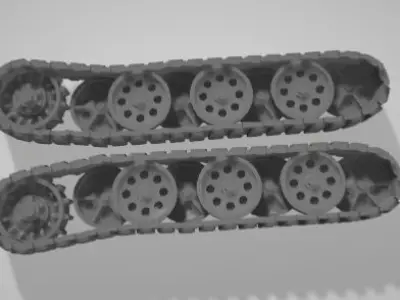 troop transport tracks vehical 3D print model