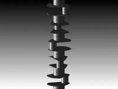 Crank screw Free 3D model