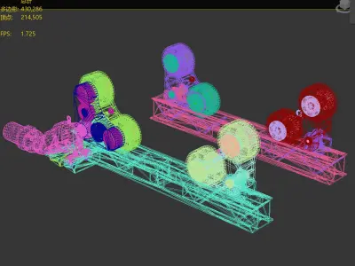 Welding rollers 3D model