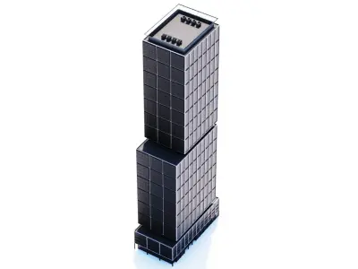 50 Hudson Yards Building Low-poly 3D model