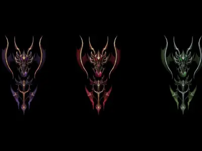 Demonic Battle-Gloves Low-poly 3D model