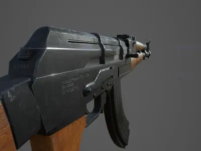 Low poly Guns Pack Low-poly 3D model purchase