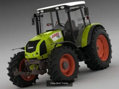 11 Tractors collection 3D Model Pack