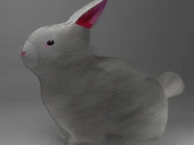 Basic Bunny Free low-poly 3D model