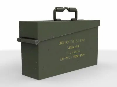 Military crate 12 3D model