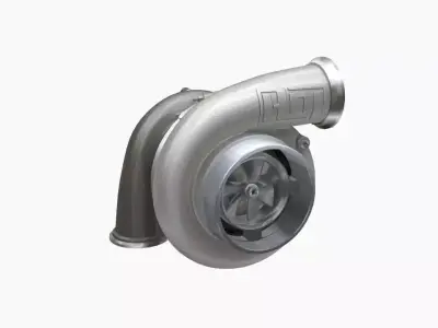 Harts X275 103mm turbocharger Low-poly 3D model