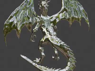 Dragon statue 3D model