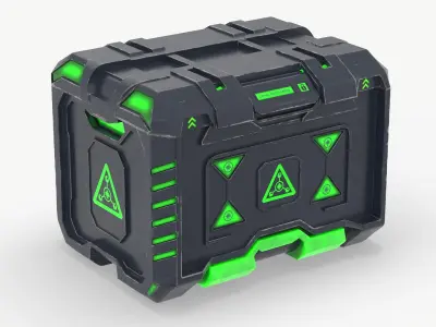 Sci-Fi Container 3D model get