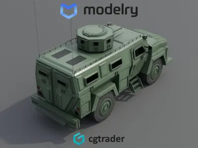 Military MRAP 3D model by OK3D