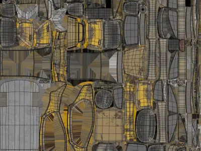 Abandoned Vehicles Collection 3D model