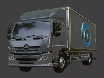 Delivery truck 3D Model 3D model by im3dking