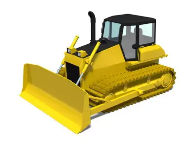 Bulldozer 3D model get