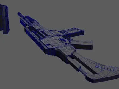 G-36 Assault Rifle Low-poly 3D model
