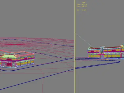 Chinese Style Architecture 3D model 45