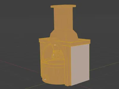 Low Poly Forge Smelter Free low-poly 3D model