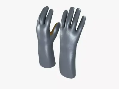 Heat Resistant Gloves 3D model