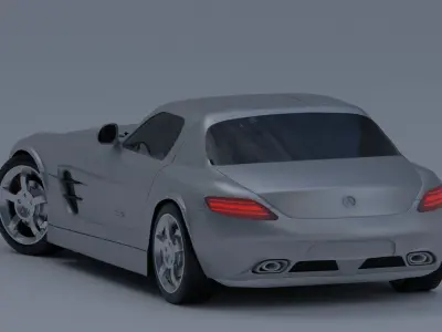 Mercedes SLS AMG  Free 3D model