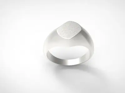 Signet ring unisex 3D print model