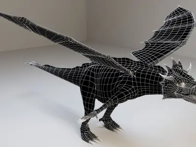 Dragon 3D model 8