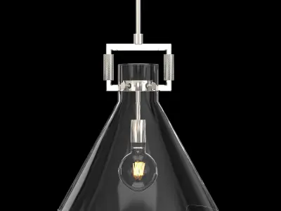 Machinist Glass Funnel Pendant 3D model