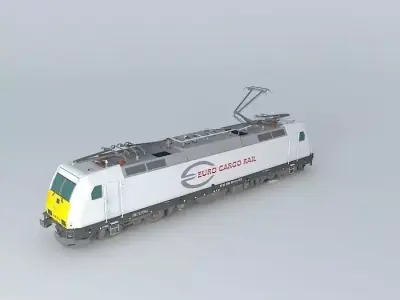 Bombardier - TRAXX F140 MS / Euro Cargo Rail livery Free 3D model