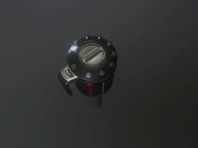 Sci-Fi Frag Grenade Low-poly 3D model