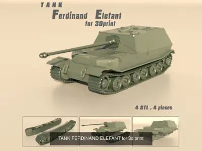 8 Tank for 3Dprint 3D Model Pack