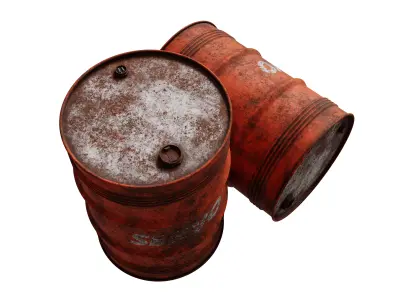 Oil drum 3D model buy
