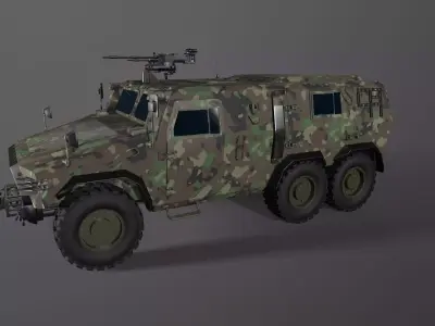 Military vehicle 3D model PBR