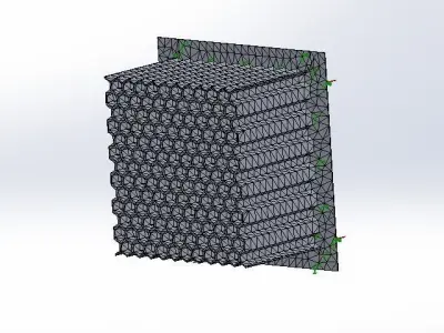 Impact Attenuator Honeycomb Crashbox 3D model