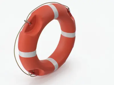 Lifebuoy lifeguard ring 3D model